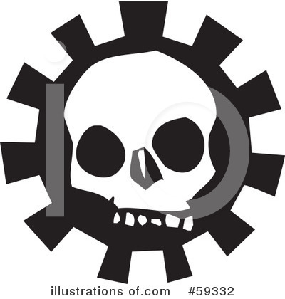Royalty-Free (RF) Skull Clipart Illustration by xunantunich - Stock Sample #59332