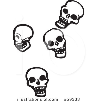 Royalty-Free (RF) Skull Clipart Illustration by xunantunich - Stock Sample #59333