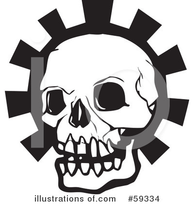 Royalty-Free (RF) Skull Clipart Illustration by xunantunich - Stock Sample #59334
