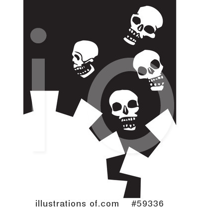 Royalty-Free (RF) Skull Clipart Illustration by xunantunich - Stock Sample #59336