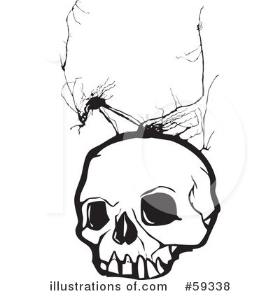 Royalty-Free (RF) Skull Clipart Illustration by xunantunich - Stock Sample #59338