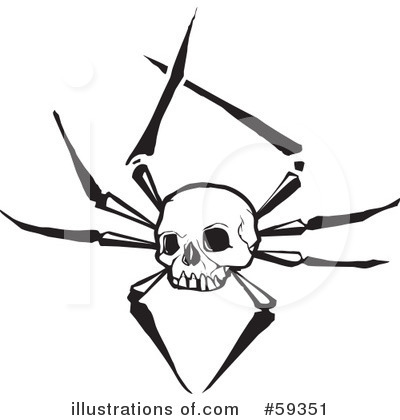Royalty-Free (RF) Skull Clipart Illustration by xunantunich - Stock Sample #59351
