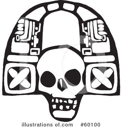 Royalty-Free (RF) Skull Clipart Illustration by xunantunich - Stock Sample #60100