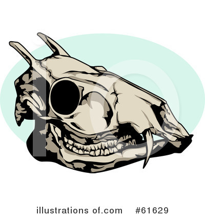 Royalty-Free (RF) Skull Clipart Illustration by r formidable - Stock Sample #61629