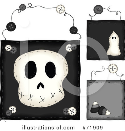 Royalty-Free (RF) Skull Clipart Illustration by inkgraphics - Stock Sample #71909