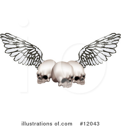 Skull Clipart #12043 by AtStockIllustration