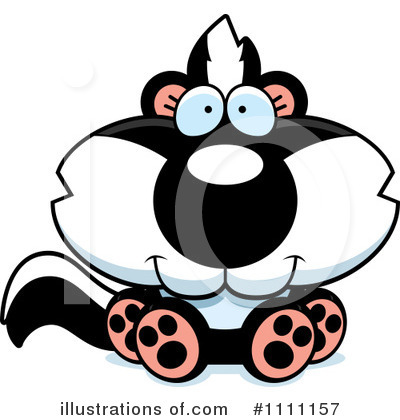 Royalty-Free (RF) Skunk Clipart Illustration by Cory Thoman - Stock Sample #1111157