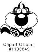 Skunk Clipart #1138649 by Cory Thoman
