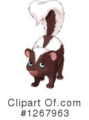 Skunk Clipart #1267963 by Pushkin