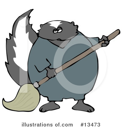 Royalty-Free (RF) Skunk Clipart Illustration by djart - Stock Sample #13473