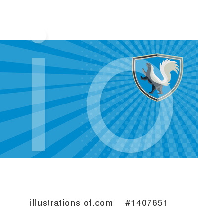 Royalty-Free (RF) Skunk Clipart Illustration by patrimonio - Stock Sample #1407651