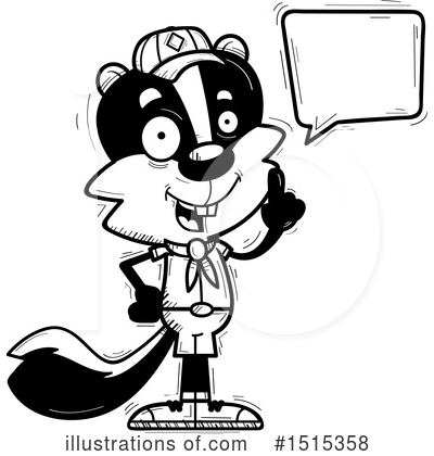 Royalty-Free (RF) Skunk Clipart Illustration by Cory Thoman - Stock Sample #1515358