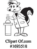 Skunk Clipart #1693518 by Lal Perera
