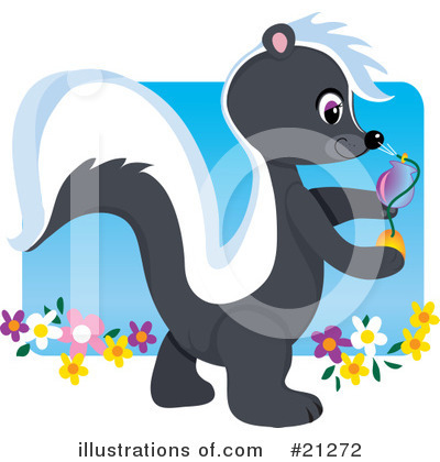 Skunk Clipart #21272 by Maria Bell