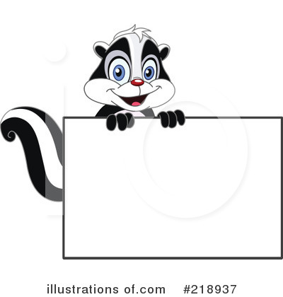 Royalty-Free (RF) Skunk Clipart Illustration by yayayoyo - Stock Sample #218937