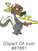 Skunk Clipart #87851 by toonaday