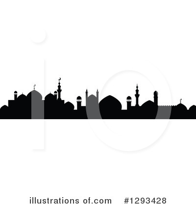 Royalty-Free (RF) Skyline Clipart Illustration by Vector Tradition SM - Stock Sample #1293428