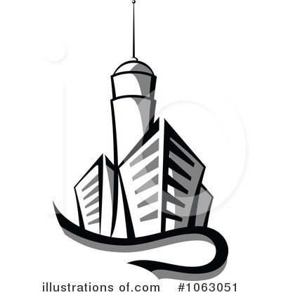 Royalty-Free (RF) Skyscraper Clipart Illustration by Vector Tradition SM - Stock Sample #1063051