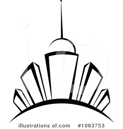 Royalty-Free (RF) Skyscraper Clipart Illustration by Vector Tradition SM - Stock Sample #1063753