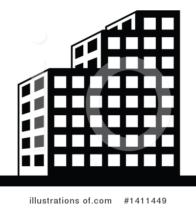 Royalty-Free (RF) Skyscraper Clipart Illustration by dero - Stock Sample #1411449