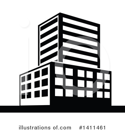 Royalty-Free (RF) Skyscraper Clipart Illustration by dero - Stock Sample #1411461