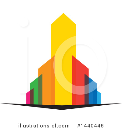 Royalty-Free (RF) Skyscraper Clipart Illustration by ColorMagic - Stock Sample #1440446