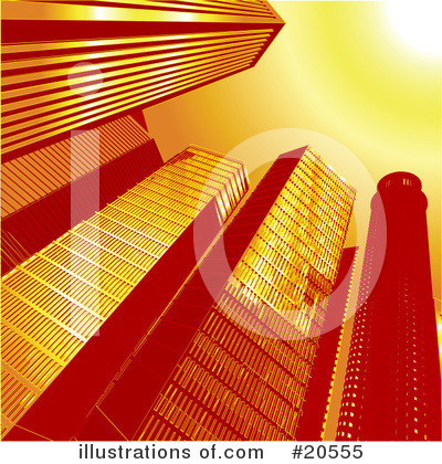 Royalty-Free (RF) Skyscrapers Clipart Illustration by Tonis Pan - Stock Sample #20555