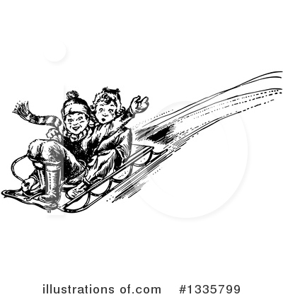 Royalty-Free (RF) Sled Clipart Illustration by Picsburg - Stock Sample #1335799