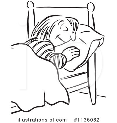 Royalty-Free (RF) Sleepign Clipart Illustration by Picsburg - Stock Sample #1136082
