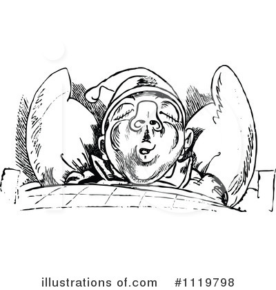 Royalty-Free (RF) Sleeping Clipart Illustration by Prawny Vintage - Stock Sample #1119798