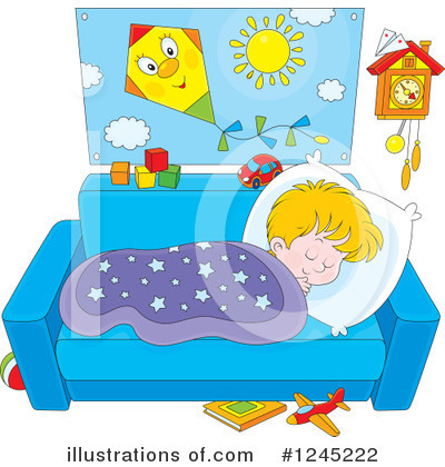 Royalty-Free (RF) Sleeping Clipart Illustration by Alex Bannykh - Stock Sample #1245222