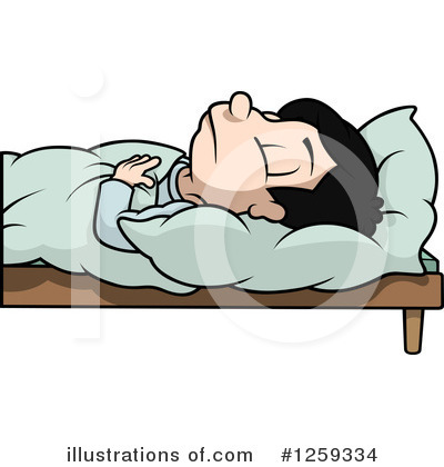 Royalty-Free (RF) Sleeping Clipart Illustration by dero - Stock Sample #1259334