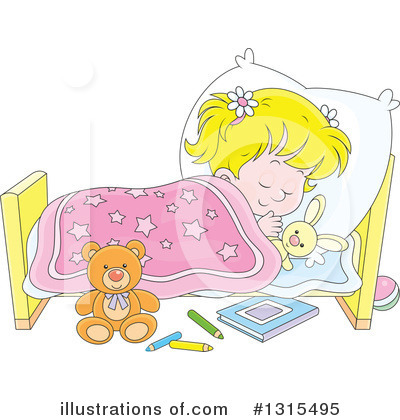 Royalty-Free (RF) Sleeping Clipart Illustration by Alex Bannykh - Stock Sample #1315495