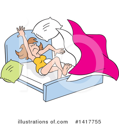 Royalty-Free (RF) Sleeping Clipart Illustration by Johnny Sajem - Stock Sample #1417755