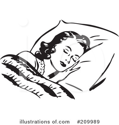 Royalty-Free (RF) Sleeping Clipart Illustration by BestVector - Stock Sample #209989