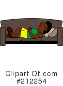 Sleeping On A Couch Clipart #212254 by Pams Clipart
