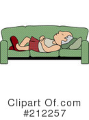 Sleeping On A Couch Clipart #212257 by Pams Clipart