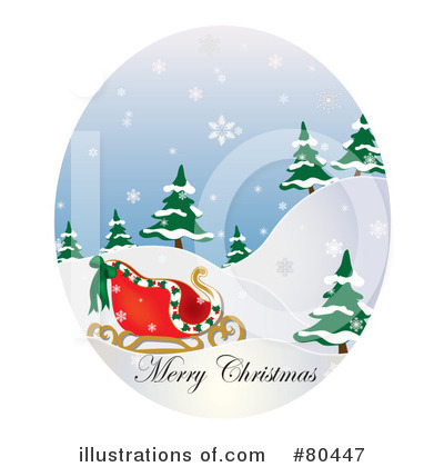 Sleigh Clipart #80447 by Pams Clipart