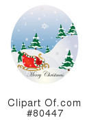 Sleigh Clipart #80447 by Pams Clipart