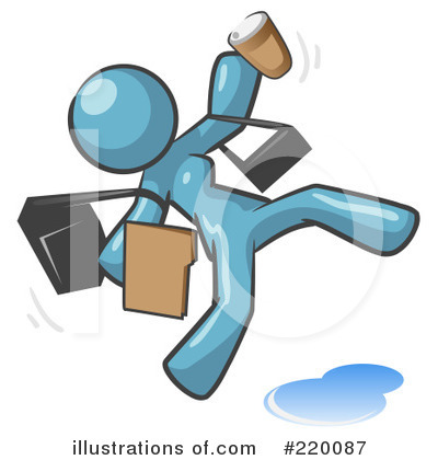 Slipping Clipart #220087 by Leo Blanchette
