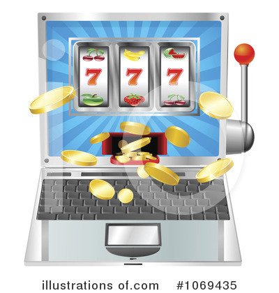 Royalty-Free (RF) Slot Machine Clipart Illustration by AtStockIllustration - Stock Sample #1069435