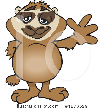 Royalty-Free (RF) Sloth Clipart Illustration by Dennis Holmes Designs - Stock Sample #1276529