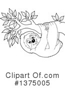 Sloth Clipart #1375005 by visekart