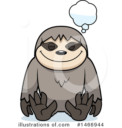 Sloth Clipart #1466944 by Cory Thoman