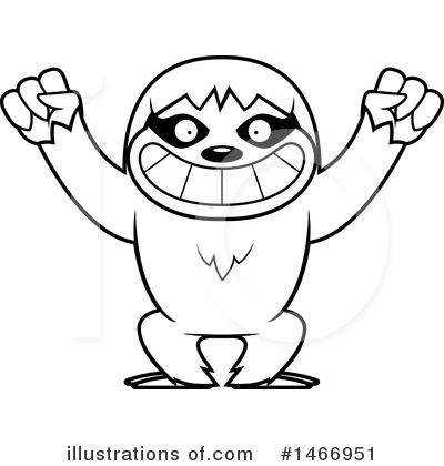 Royalty-Free (RF) Sloth Clipart Illustration by Cory Thoman - Stock Sample #1466951
