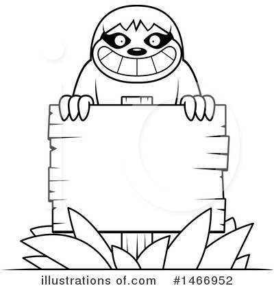 Royalty-Free (RF) Sloth Clipart Illustration by Cory Thoman - Stock Sample #1466952