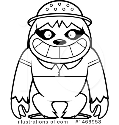 Royalty-Free (RF) Sloth Clipart Illustration by Cory Thoman - Stock Sample #1466953