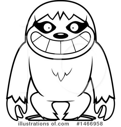 Royalty-Free (RF) Sloth Clipart Illustration by Cory Thoman - Stock Sample #1466958