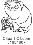 Sloth Clipart #1654607 by toonaday