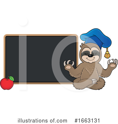 Royalty-Free (RF) Sloth Clipart Illustration by visekart - Stock Sample #1663131
